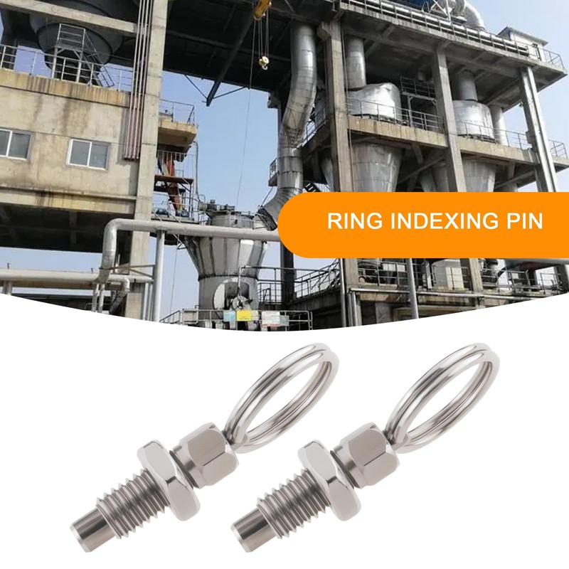 EMSea 4-Piece Spring Plunger with Pull Ring M6 Quick Release