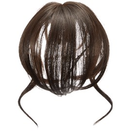 Priscilla TFX-106-TNC Fluffy Hand Planted Whole Bangs Wig, Nuance Curl Bangs, Heat Resistant, Natural Color