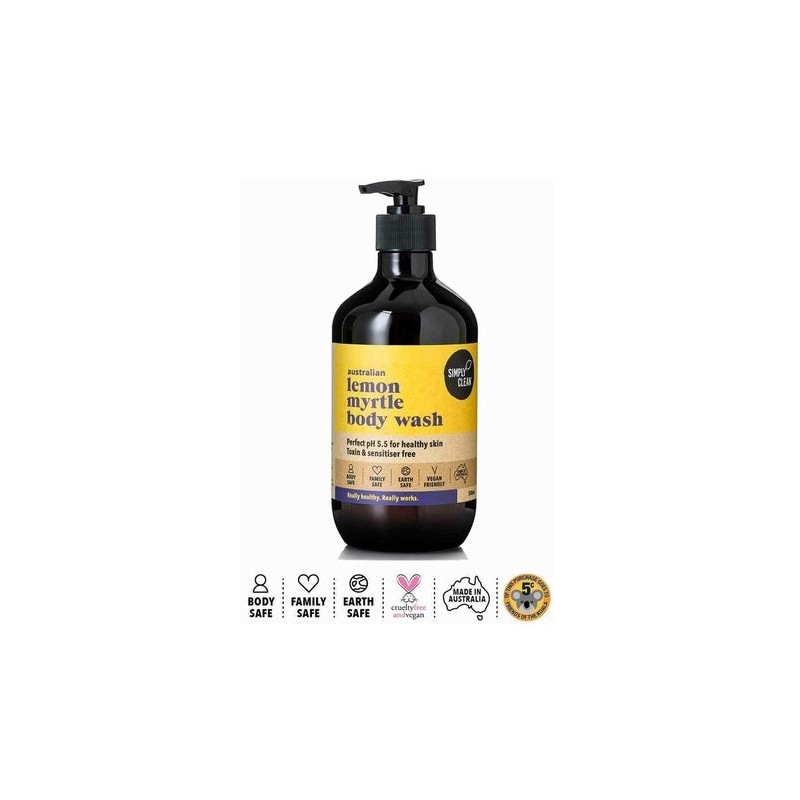 Simply Clean Australian Lemon Myrtle Body Wash 500ml