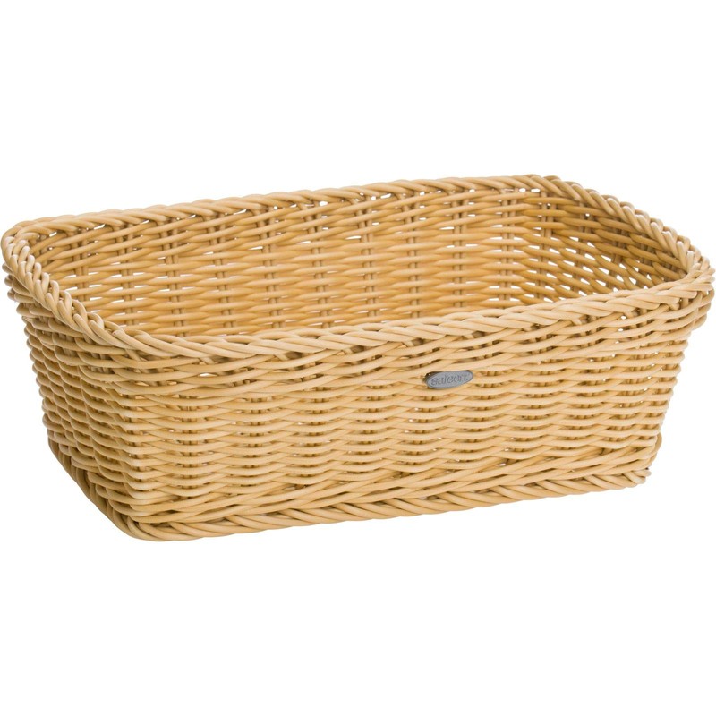 Saleen Multi-Purpose Basket, Suitable for Gastronomy, Rectangular, Plastic Fibre, Dark