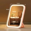 LED Makeup Mirror for Travel & Bedroom – 3-Color Dimmable