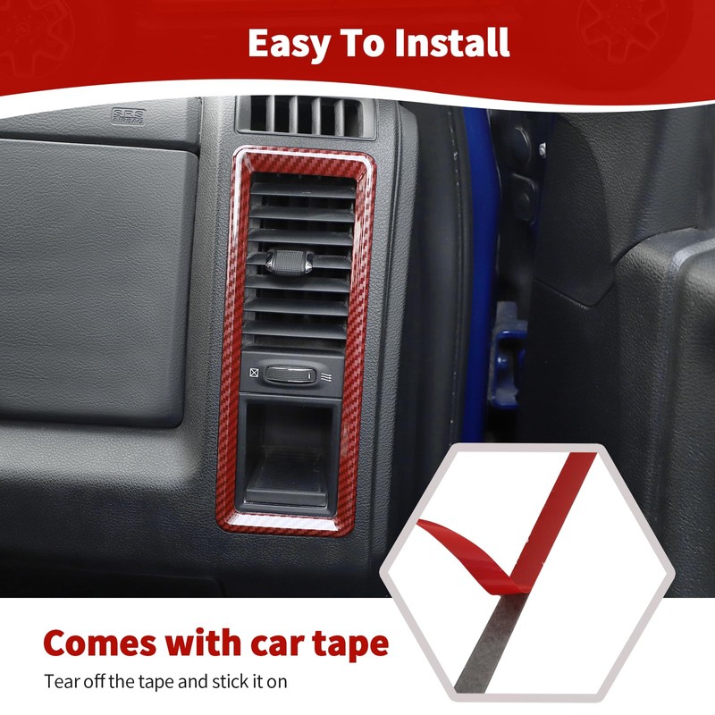 RT-TCZ for RAM Dash Air AC Vents Trim Cover Frame