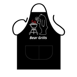 Iconic Aprons Bear Grills Apron, Polyester-Cotton, Multi-Colour, 90 x 69 x 0.1 cm
