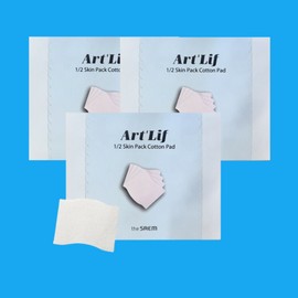 The Sum [더샘] 아트리프 1/2스킨팩화장솜x3개 (제조일자 20.07.13) The Saem Artlift 1/2 Skin Pack Makeup Pads x3 (Manufactured on 20.07.13)