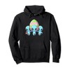 Cute Aliens Carrying Giant Colorful Easter Egg Pullover Hoodie