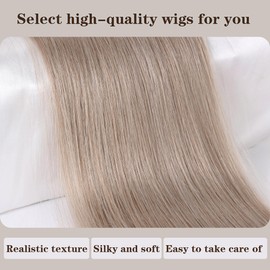 Ponytail Extensions 28'' Long Straight Ponytail Extension Synthetic Pony Tails Hair extensions Natural Soft Synthetic Hairpieces for Women - Steel