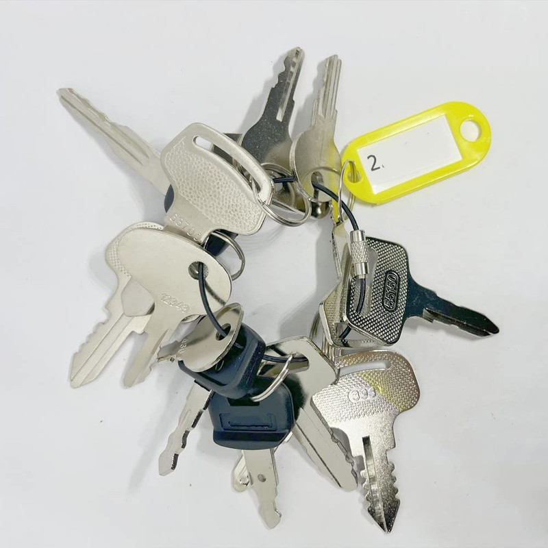 Eeyhooer 142PC Ignition Keys for Caterpillar CASE John Deere and