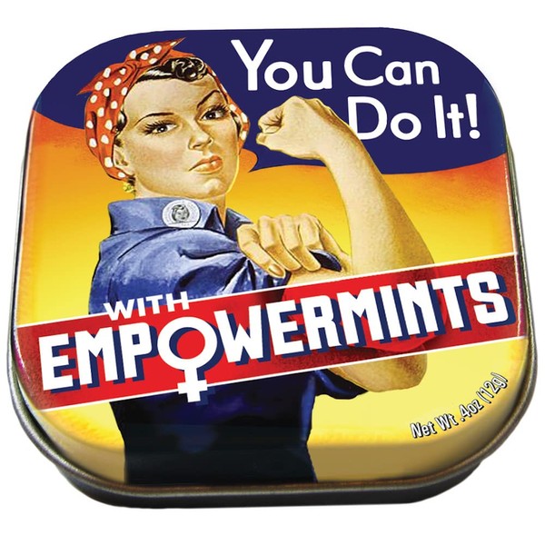 Women's EmpowerMints Mints - Rosie The Riveter - 1 Small Tin 1.75 x 1.75"