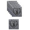 Boltze Home Collections Coasters Leopold Grey 10 x 10 cm