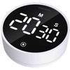 PEARL Digital Kitchen Timer with Rotary Wheel, LCD Display &