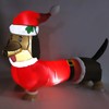 Inflatable Weiner Dog 1.5 Meters Illuminated Polyester Fiber Blow Up