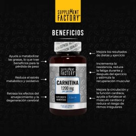 Carnitina 600 Mg, 60 Cápsulas, Quema Grasa y Transformala en Energía, Sin Aditivos o Excipientes, Ultra Pura, Calidad Premium Sabor Natural