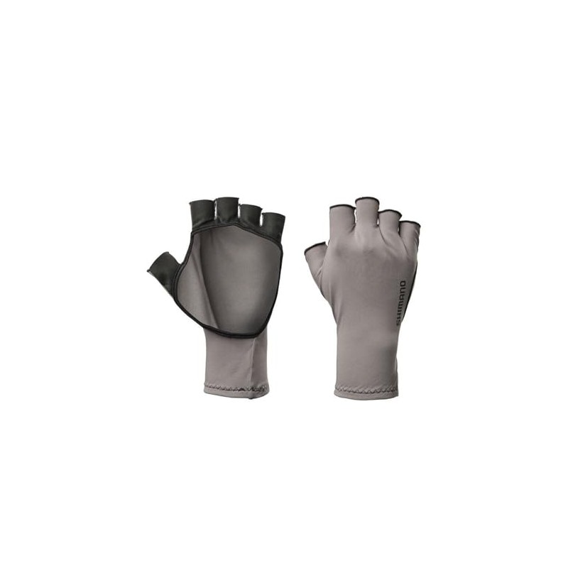 Shimano GL-601V Sun Protection Gloves, 5-Piece Cut, Neo Charcoal, S