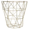 Premier Housewares Vertex Storage Basket - Gold Plated