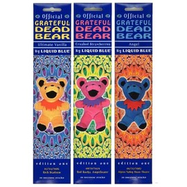 Bean Bear Incense Sticks, Set of 3, B/GONESH BEAN BEAR INCENSE STICK (ANGLE/ULTIMATE VANILLA/CRUSHED STRAWBERRIES)