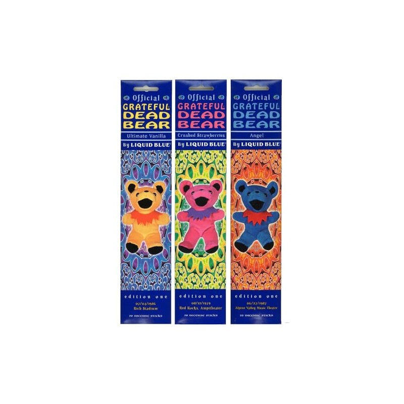 Bean Bear Incense Sticks, Set of 3, B/GONESH BEAN BEAR