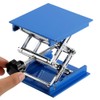Laboratory Stand, 100 x 100 mm Laboratory Scissor Jack, Blue