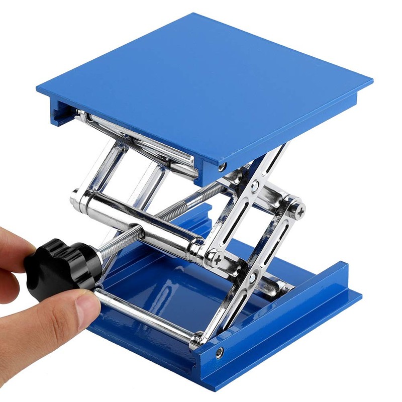 Laboratory Stand, 100 x 100 mm Laboratory Scissor Jack, Blue