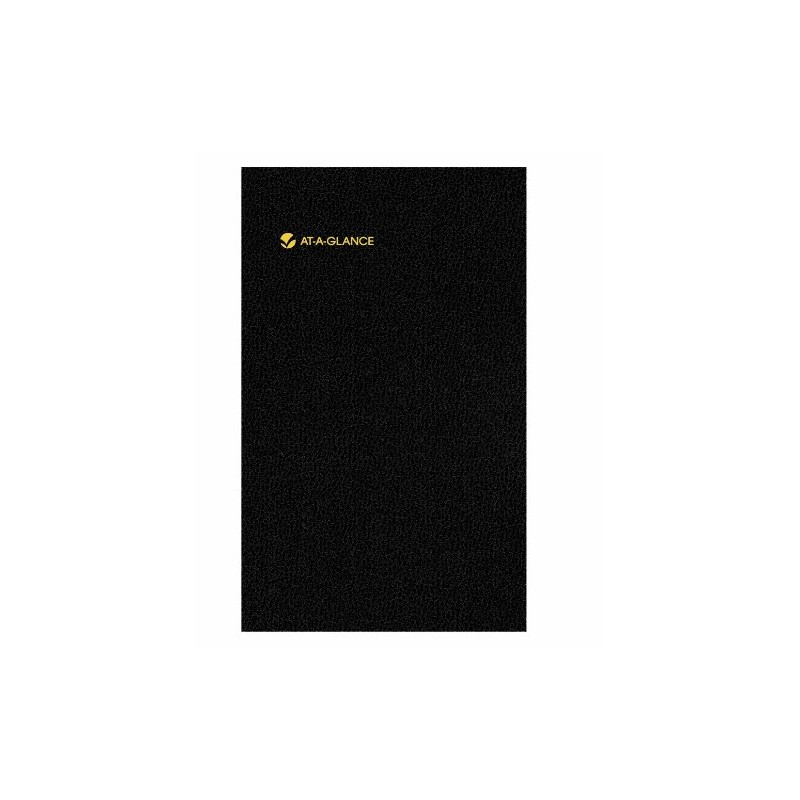 AT-A-GLANCE Undated Website Address Book and Password Keeper, Black, 3.63