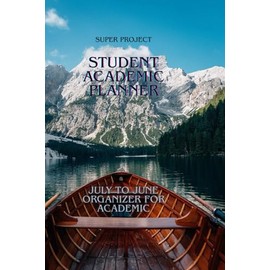 Student Academic Planner – Undated Weekly & Monthly Layout: July to June Organizer for Academic, College & Teachers (Modern Blue Cover, 180 Pages)