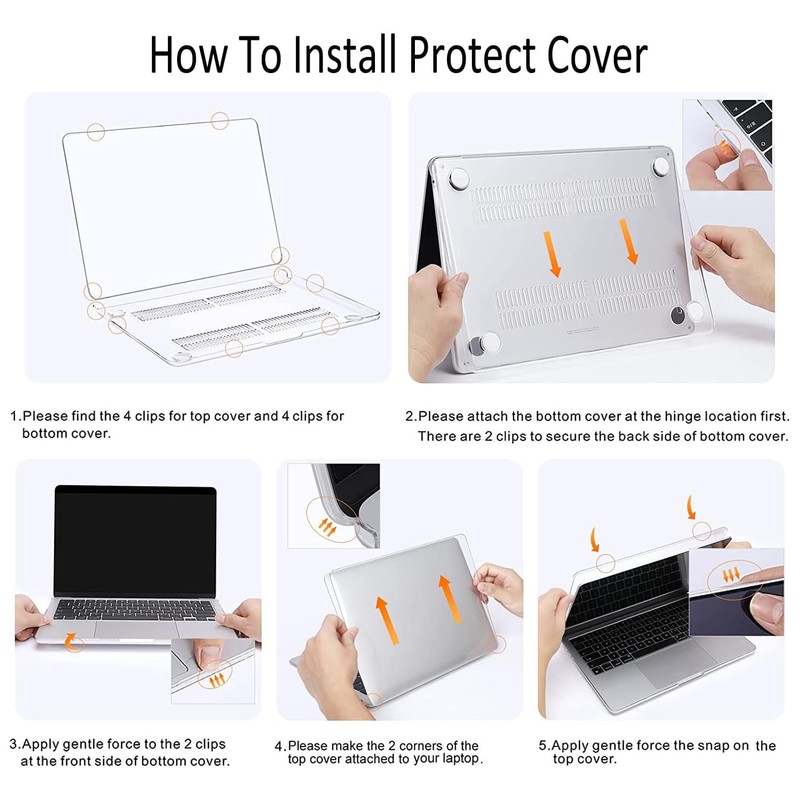 QCzyc Compatible with MacBook Pro 14 inch Case 2021-2024 Release