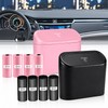 Car Trash Can with Lid for Vehicle Organization – ABS