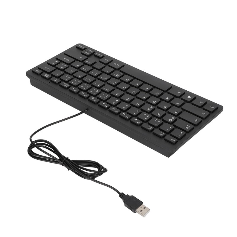 Keyboard 78 Key Mute Ultra Thin Wired Mini USB Interface