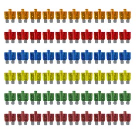 MGI SpeedWare 60pcs LED Blade Fuse Assortment, Smart Glow, 5A 10A 15A 20A 30A 40A, Standard Size ATO/ATC 12vDC Automotive Protection (with LED Indicator)