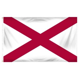 BG Flags 3X5 Alabama Flag State of Alabama Premium Banner Grommets FAST USA SHIPPER