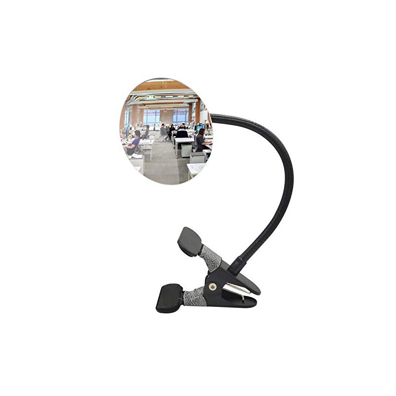 Ampper Clip On Security Mirror, Convex Cubicle Mirror for Personal