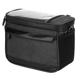 CoverKingz Bicycle Bag for All Bikes Shoulder Bag Cooler Bag - Biking Bag Handlebar Bag Bicycle Basket Storage Bag Waterproof Black