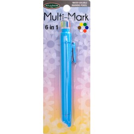 Sullivans Multi-Mark 6-in-1 Water Soluble Marking Pencil, Blue