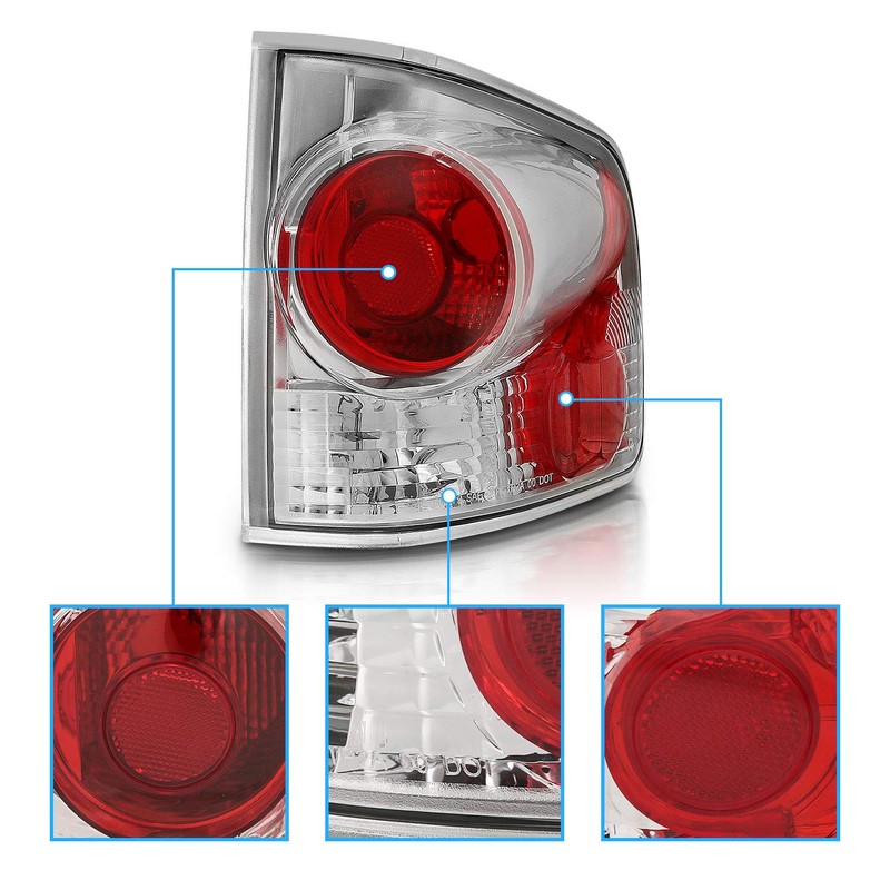 AmeriLite for 94-04 Chevy S-10 / GMC Sonoma Chrome Red