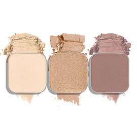 Fillwie 3-Color Eyeshadow Combo Pack – Matte & Shimmer Neutral Shades,Powder, Highly Pigmented, Long-Lasting, Refills Pans for Custom Magnetic Palette