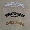 Motorcycle Classic Logo Harley Design Vinyl Decal #2 (Right and