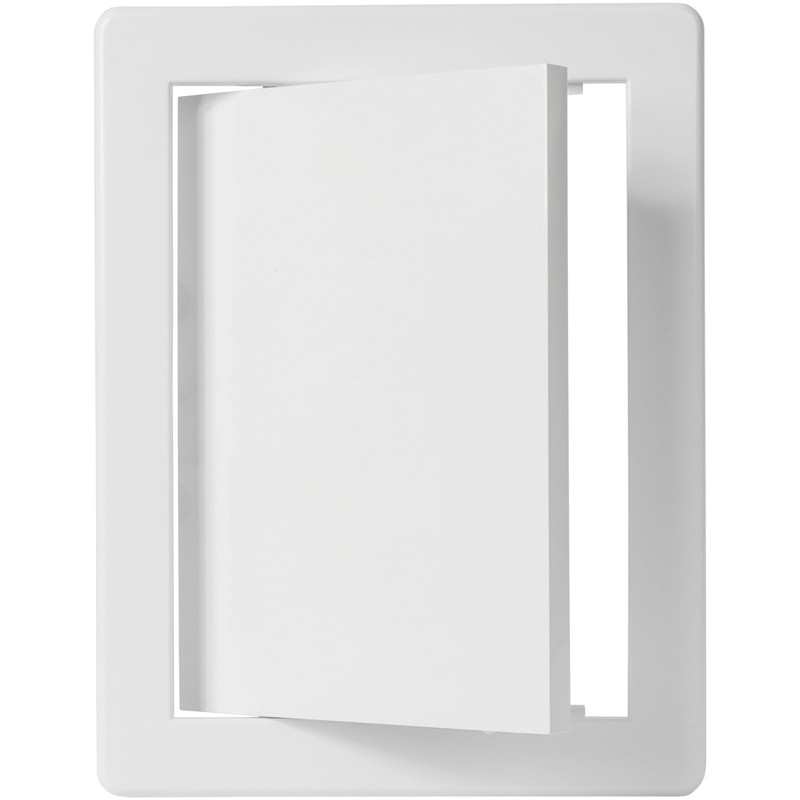 6" x 8" White Plastic Access Panel. Service Shaft Door