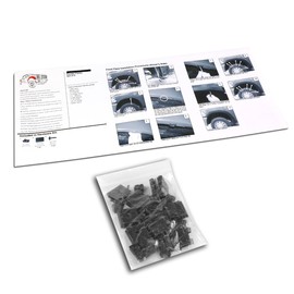 DNA Motoring IF-10018-MBK 4 Pcs OE Style Wheel Fender Flares Compatible with 07-13 Silverado 1500 2500HD 3500HD 6.5 & 8.1Ft Fleetside Models, NOT Fit Dually Models Not Fit Crew Cab