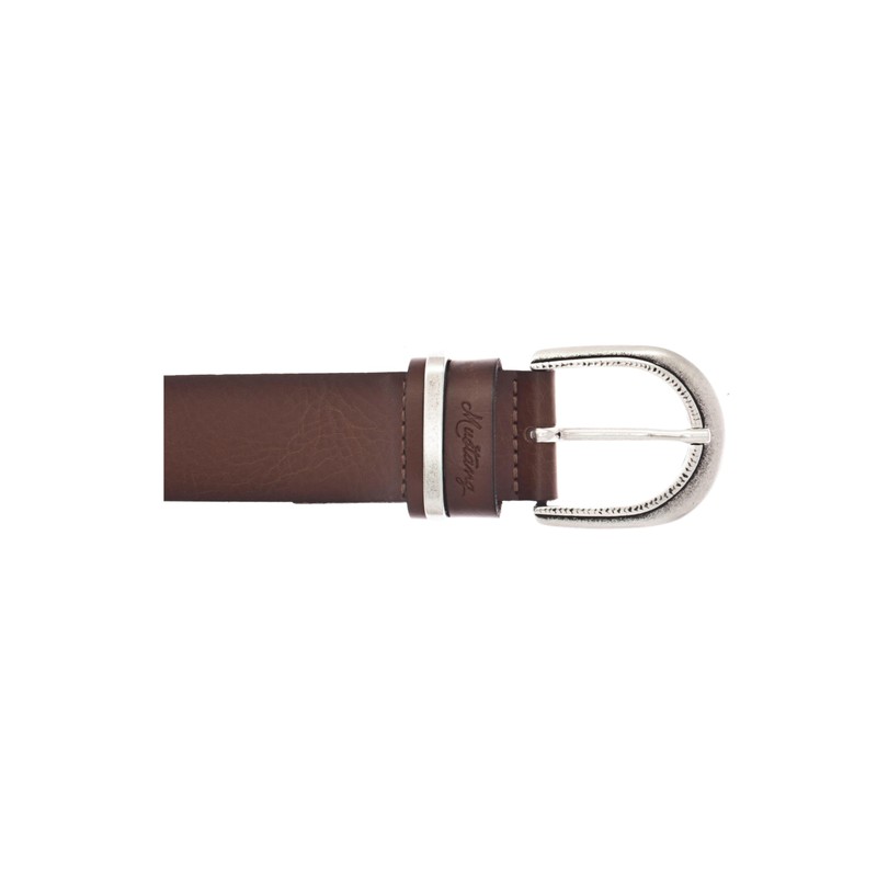MUSTANG Women's Genuine Leather Belt, Cognac