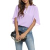 Funlingo Women's Dressy Casual Shirts Spring Fashion V Neck Tops