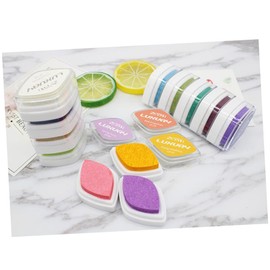 COHEALI 2pcs Multicolor Ink Pad for Stamping and Finger Art for Scrapbooking Card Making and Craft Projects Random and Versatile Ink Pads for Creativity