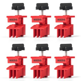 BOZZYS Universal Multi-Pole Multipolar Circuit Breaker Lockout Device kit,6Pack,TBLO (Tie bar Lockout) No Tools Required,Loto Locks for Lockout Tagout(BD-D20-6PCS)