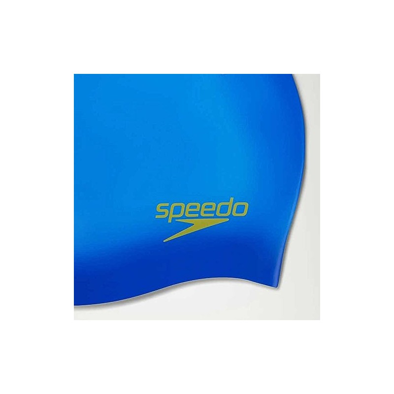Speedo Kid's Plain Moulded Swim Cap, Artic/Green, One Size