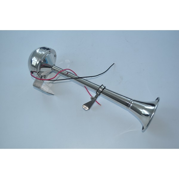 12v Marine Boat Stainless Steel Single Trumpet Horn , Low