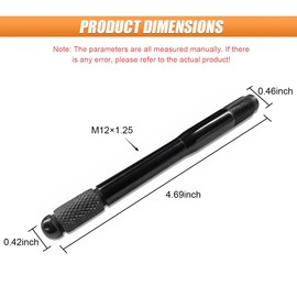 KITUREK M12x1.25 Car Wheel Alignment Pin, Car Wheel Changing Alignment Tool, Wheel Bolt Guide Pin, Wheel Hanger Balancing and Guide Tool, Wheel Alignment Kit for Most Cars