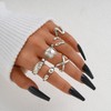 ÌF ME 10 PCS Gold Rings Set for Women Non