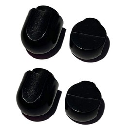 TJPoto 4 Piece Mixer Speed Control Knob Replacement Part Plastic Lock Lever Black Knobs Kit for KitchenAid Stand Mixer