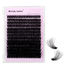 Eyelash Extensions, 3D Natural Eyelash Clusters, Lashes, 60D-10-18 mm, Reusable Eyelash Extension, Eyelashes, Individually at Home (FKDP-lash-60D-3D-1018)