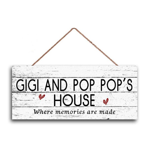 New Sign Gigi and POP Pop's House Sign, Where Memories