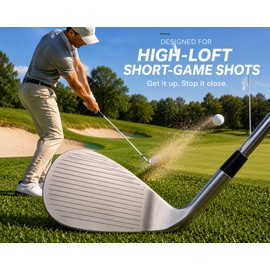 High-Loft Golf Wedge for Short Game – 68°/70°/72° Loft Options for Greenside Chipping, Bunker Shots & High-Trajectory Play