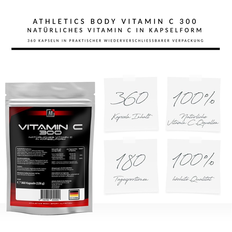 Vitamin C 300 Natural Vitamin C from Camu Camu and
